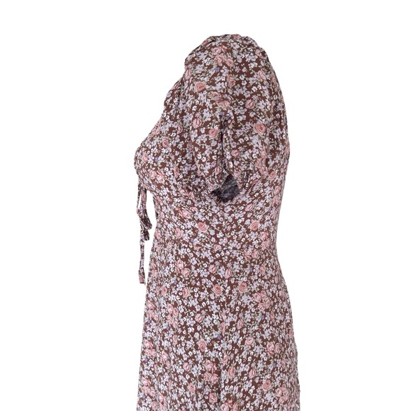 ASTR the Label Dress Women's Small Brown Floral Milkmaid Cottagecore Midi - Picture 13 of 15